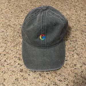 NWOT Google logo faded dad hat gray baseball cap rainbow embroidered